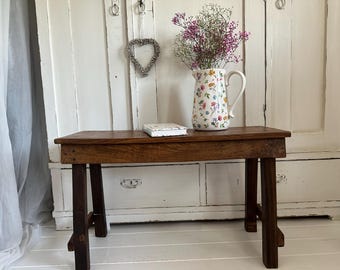 Bench seat water bench old wood antique finish