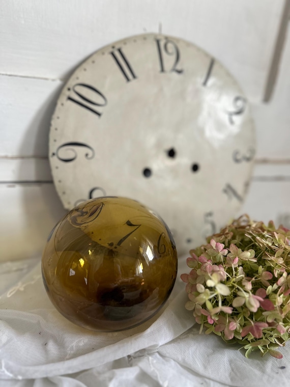 Old antique glass ball glass buoys decoration vintage shabby