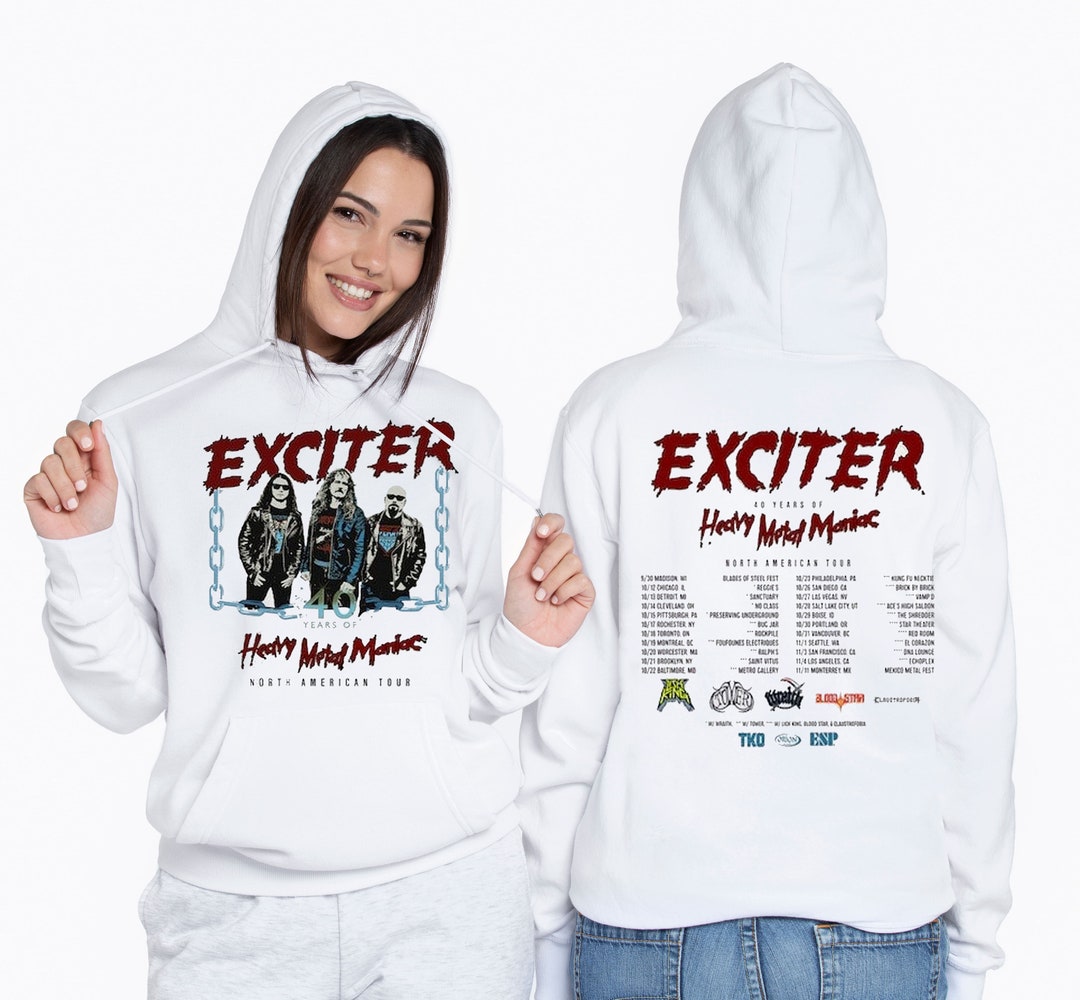 Exciter 40 Years of Heavy Metal Maniac Tour Shirt Exciter Etsy