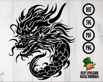 Chinese Dragon SVG File Cut File for Cricut Printable Png SVG Dxf Cut ...