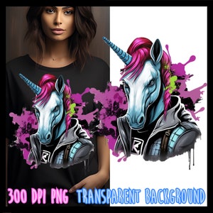 Unicorn Design Colorful png for shirts and sublimation designs, sublimation png for shirt
