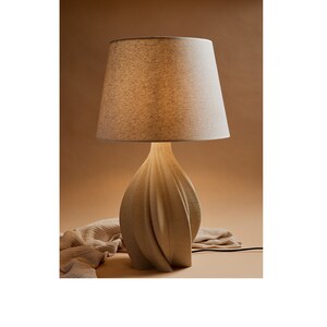 Ceramic Real 3D Printing Table Light White Sandy Rosebud
