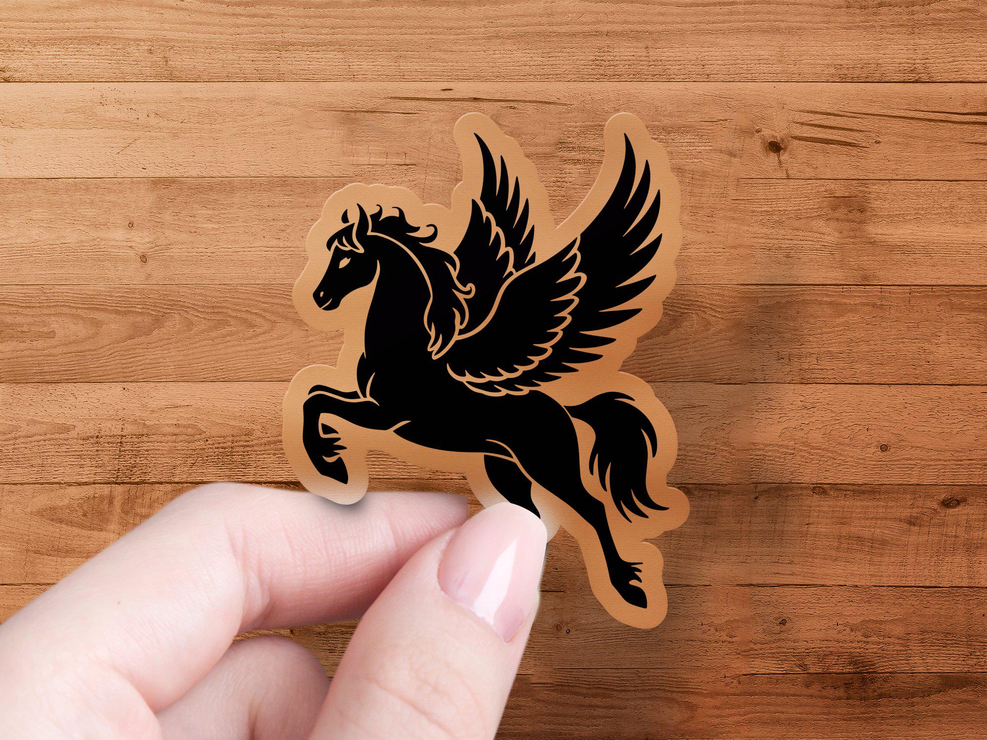 Mythical Winged Horse SVG - Pegasus Flying Horse Creature Silhouette ...