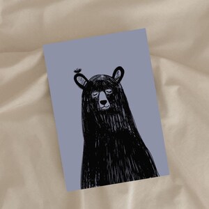 Orsetto dolce/cartolina/illustrazione d'arte