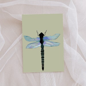 Libellule / Carte postale / Illustration artistique