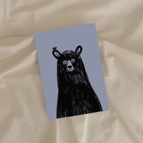 Sweet Bear / Postkarte / Art Illustration