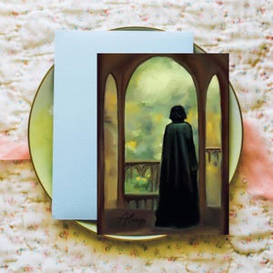 Sorcier solitaire / Carte postale Snape / Illustration artistique/Toujours