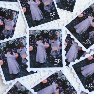 Sellos de bellas artes, sellos para invitaciones de boda, sellos imprimibles, sellos de pintura de John Singer Sargent, hermosos sellos de pintura