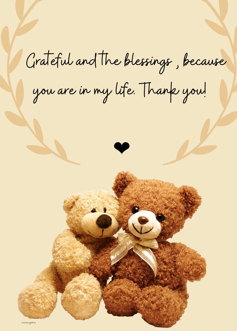 Personalised Thank You Card .pack of 5 Pastel Colors . Thank Etsy