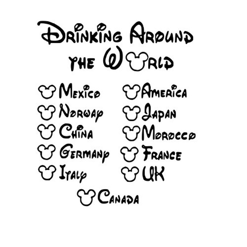 Drink Around the World Svg and Png Etsy