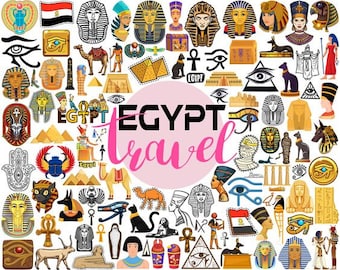 Egyptian SVG, Egypt Svg, Egypt Silhouette, SVG Cut Files, Egyptian Bundle SVG, Egyptian Clipart, Egyptian Cut File, Instant Download