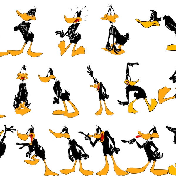 Pacchetto png Daffy Duck, case Dorlock PNG, clipart PNG Paperino, Daisy Duck PNG, anatra, cartone animato png, download istantaneo