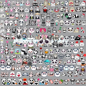 Schattige Panda SVG, schattige Baby Panda SVG, schattige dieren SVG, Panda SVG knippen, panda clipart, bestanden voor Cricut, PNG DXF Jpg EPS