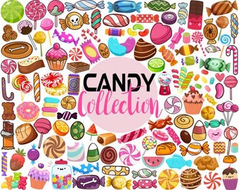 Candy Svg Bundle, Candy Party Svg, Candy Svg, Lollipop Svg, Sweets Svg, Candy Cane Svg, Lollipop Cut File, Instant Download