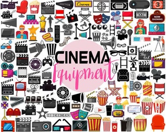 Movie Clipart, Cinema SVG, Popcorn, Soda, Film (478 Files)