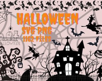 Halloween SVG Bundle, Spooky Cut Files (1162 Files)