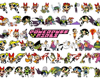 Powerpuff Girls (svg, png, eps, jpg)
