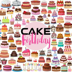 Gâteau SVG Bundle, Cupcake Svg, Svg de gâteau d’anniversaire, gâteau PNG Bundle, gâteau Clipart, gâteau SVG couper des fichiers pour Cricut, boulangerie Svg, Muffin Svg