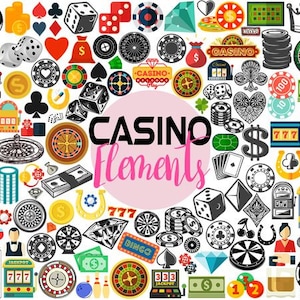 Casino SVG Bundle Cut File per Cricut, 289 Svg, Silhouette Svg, Vegas Svg Vector, Dice e Royal Flush Spade Download digitale