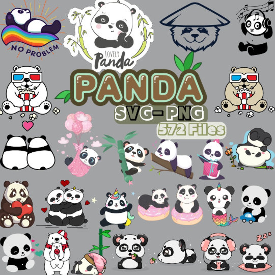 Cute Panda Svg, Cute Baby Panda Svg, Cute Animal Svg, Panda Svg Cut ...
