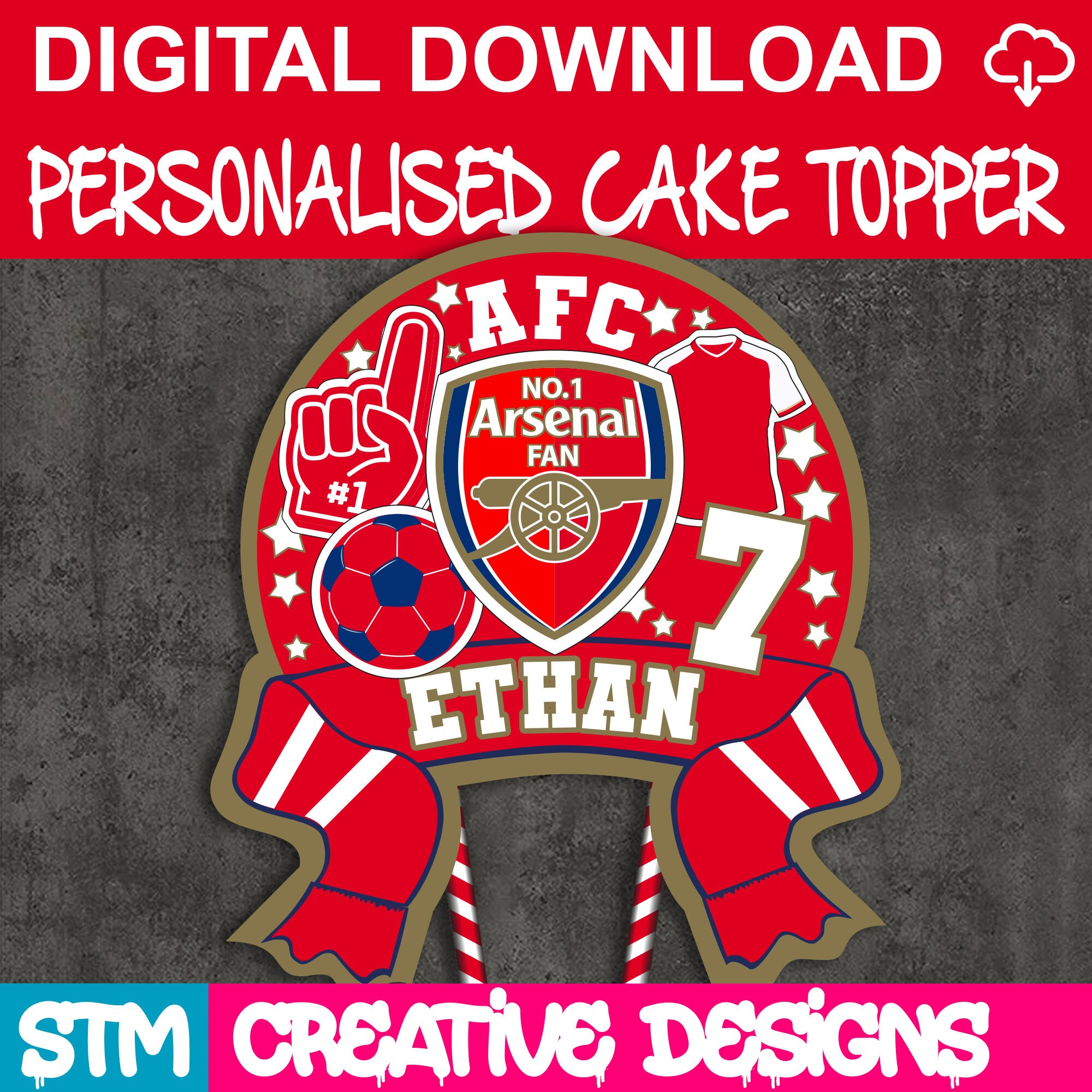 Details more than 162 arsenal cake topper amazon in.eteachers
