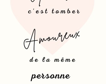 love quote in french and english