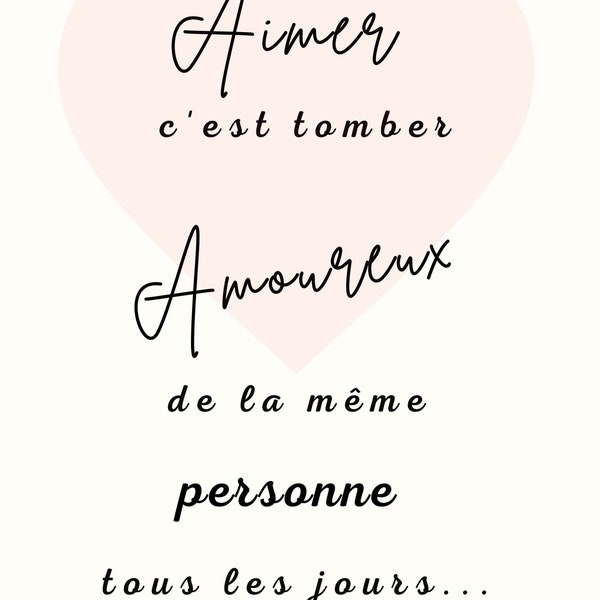 Citation amour en  français et anglais