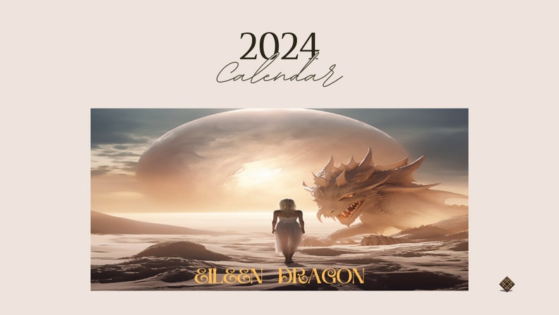 Dragon Calendar 2024 to Download - Etsy
