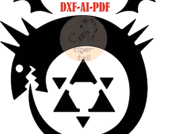 Símbolo del Homúnculo de Fullmetal Alchemist Brotherhood - Anime - Imprimible - SVG, JPG, PNG, EPS, DXF, AI, PDF