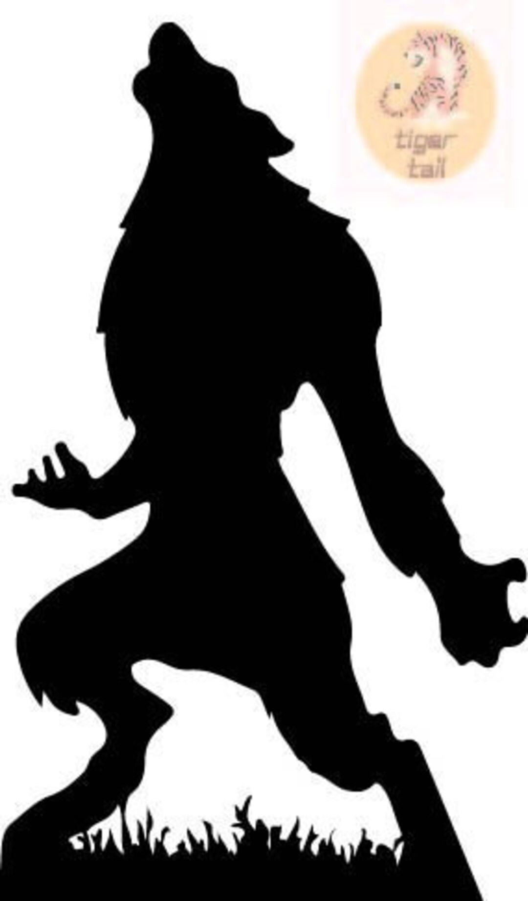 Werewolf Printable 7 Different File for Halloween - Etsy