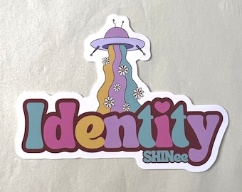 SHINee Identity UFO Vinyl Die-Cut Sticker HARD Album Fan-Made