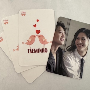 SHINee Taemin Minho 2Min Taeminho Fan Pack Spielkarte Design Fotokarten Set - KPOP Lee Taemin Choi Minho Fan-Art-Set