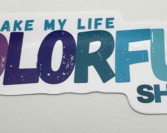 SHINee You Make My Life Colorful Vinyl Die-Cut Sticker Kpop