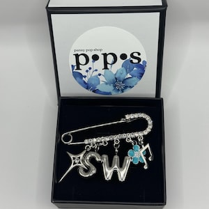 SHINee World High-Grade CZ Rhinestone Brooch Jewellery Pin Kpop Charms Hand-Made Fan-Made
