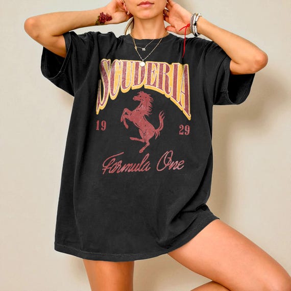 Scuderia Ferrari F1 Shirt – Retro Racing Comfort Colors Tee