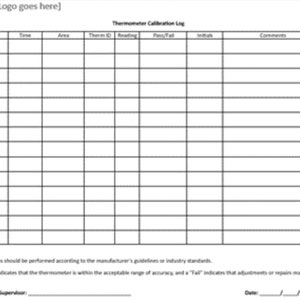 Thermometer Calibration Log