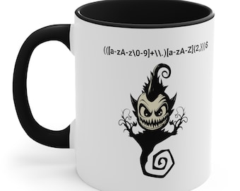 REGEX - Programming Humour Mug, Programmer Jokes, Regular Expression Mug