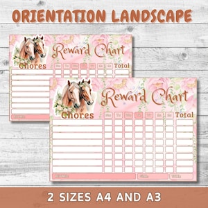 Edible Horse Reward Chart | Edible Pony Reward Chart | Horse Chore Chart | Pony Chore Chart ...