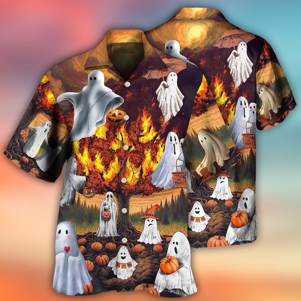 Discover Halloween Witch My Broom Broke Hawaiian Shirt, Horror Aloha Shirt
