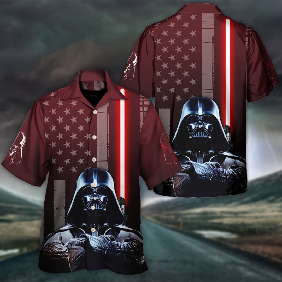 Star War Darth Vader American Flag Hawaii Shirt Darth Vader Etsy