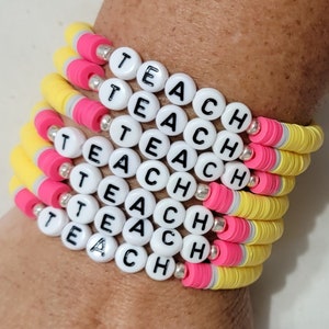 Pencil Bracelet personalized teacher gift