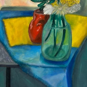 Still Life with Orange Vase print