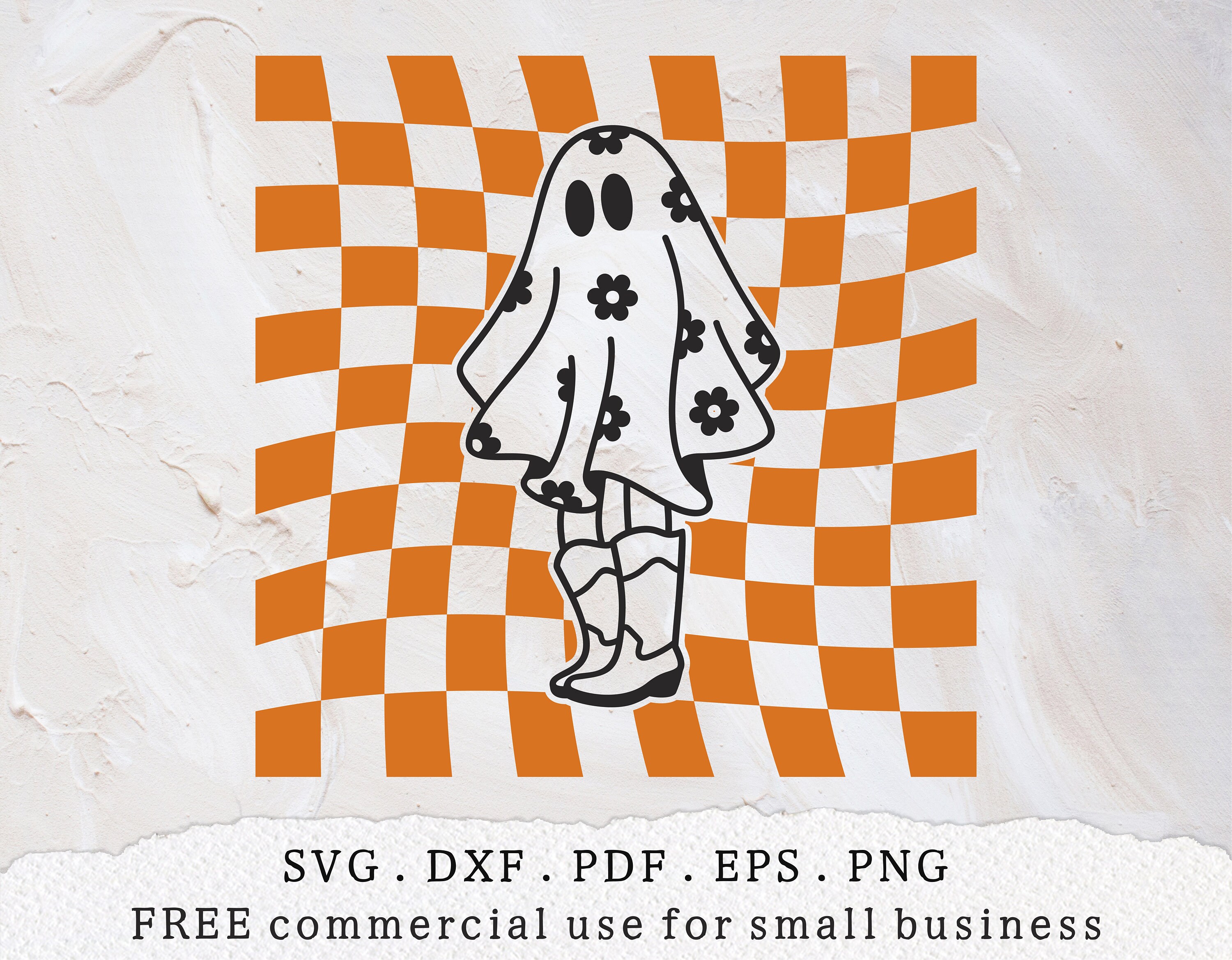 Checked Ghost Checkered Ghost Svg, Ghost With Flowers Svg, Ghost Outline Svg ...