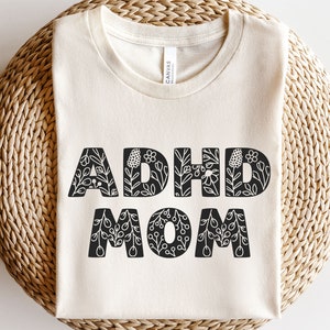 ADHD moeder svg, neurodiversiteit is mooi svg, ADHD-bewustzijn svg, autisme moeder svg, botanische print, wilde bloemen svg, acceptatie autisme