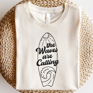 The Waves are calling svg, Surfboard svg, Beach vacation svg, Surfing svg, Summer vibes svg, Beach life svg, Salty soul svg, Ocean waves svg