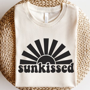 Summer vibes svg, Sunkissed summer sun svg, Retro summer svg, Sunshine shirt svg, Vacay mode svg, Summertime svg, Beach life shirt svg