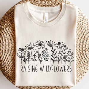 Aufzucht Wildblumen svg, Wildblumen svg, Botanische Clipart svg, Pflanzenliebhaber svg, Sommer Gänseblümchen svg, Reihe Blumen svg, Blumengarten svg