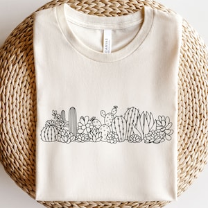 Cactus y suculento borde floral svg, Archivos svg suculentos para cricut, Clipart botánico svg, Amante de las plantas svg, Cactus svg, Marco de cactus svg