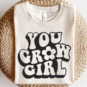 Je groeit meisje svg, madeliefje svg, girl power svg, Grl Pwr svg, sterke vrouwen svg, empowerde vrouwen svg, feministische svg, peuter meisje ontwerp svg