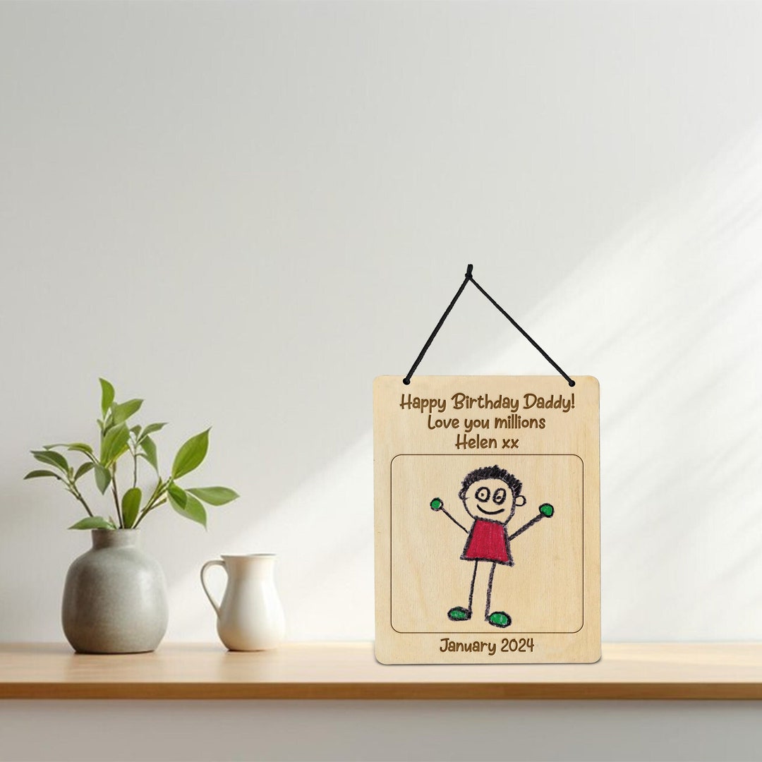 Custom Father's Day Gift Drawing for Daddy Birthday Present Father's ...